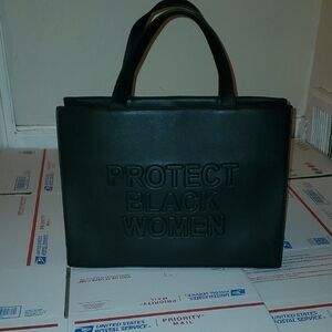 Protect Black Women Black Tote Bag